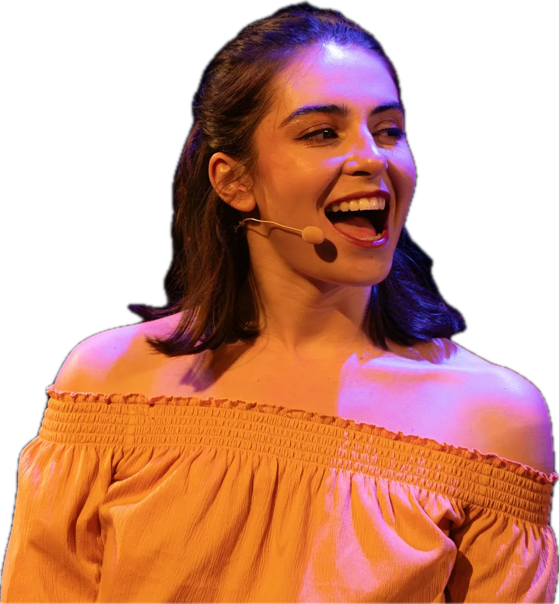 Suzie chante, micro serre-tête
